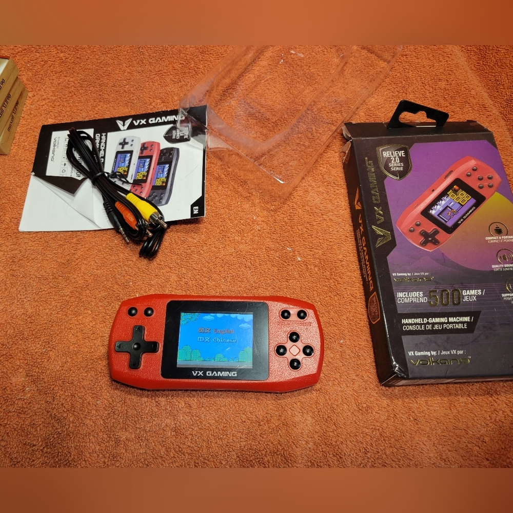 VX Gaming Relieve 2.0 Handheld Console w/ 500 Games